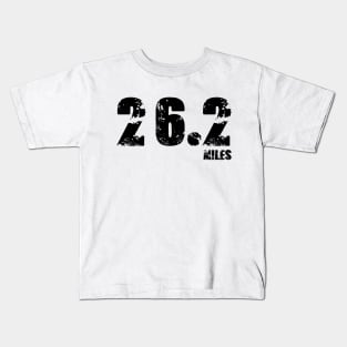 Distressed 26.2 Miles Full Marathon Race Long Distance Runner Kids T-Shirt